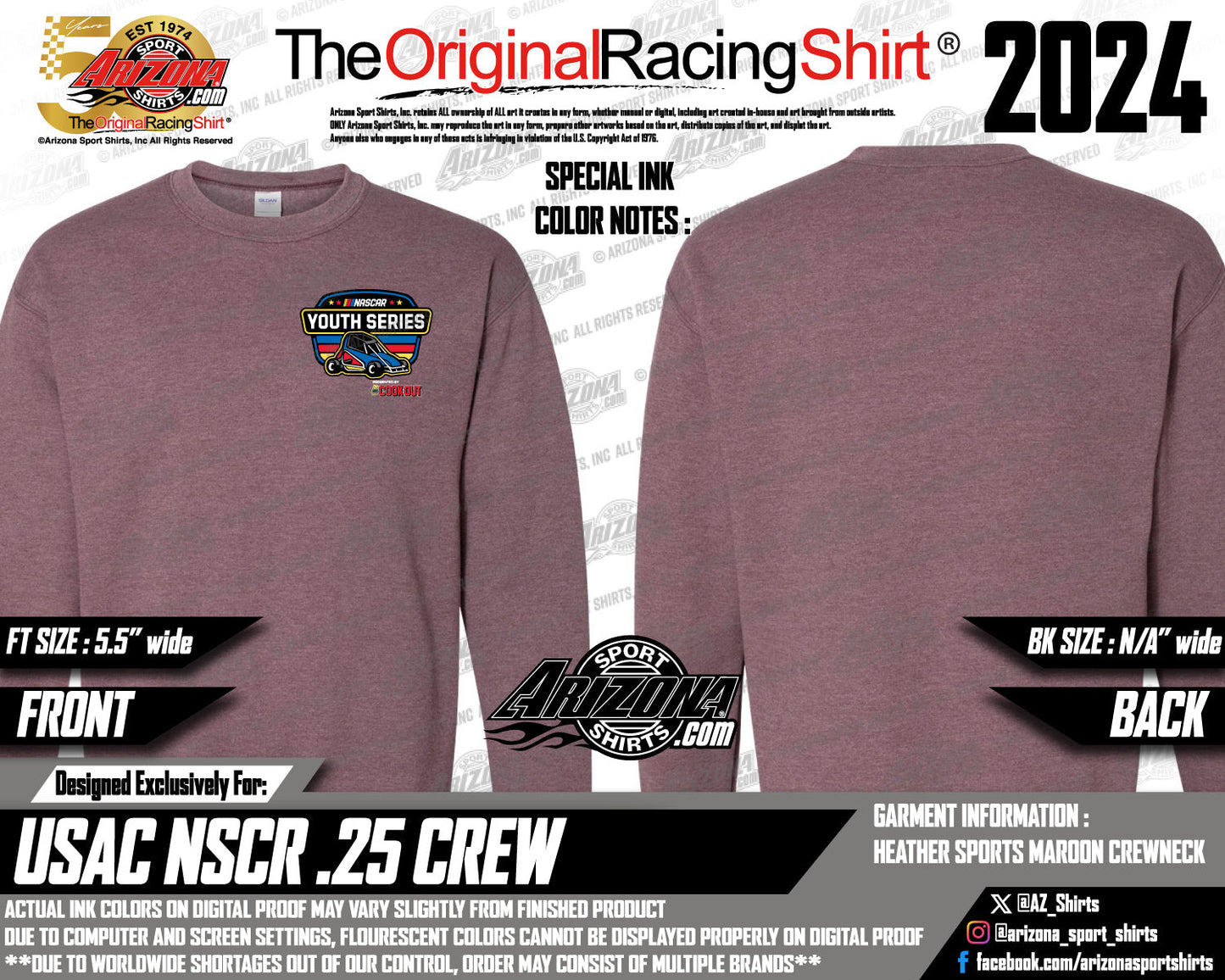 NASCAR Youth Series Crewneck