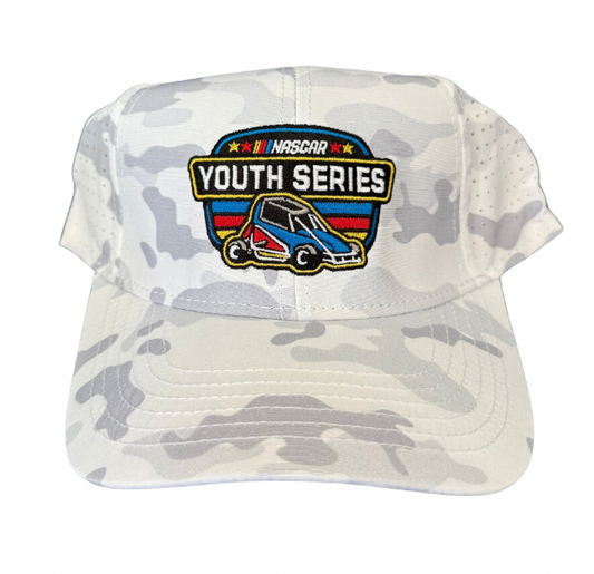 NASCAR Youth Series Snapback Hat - White Camo