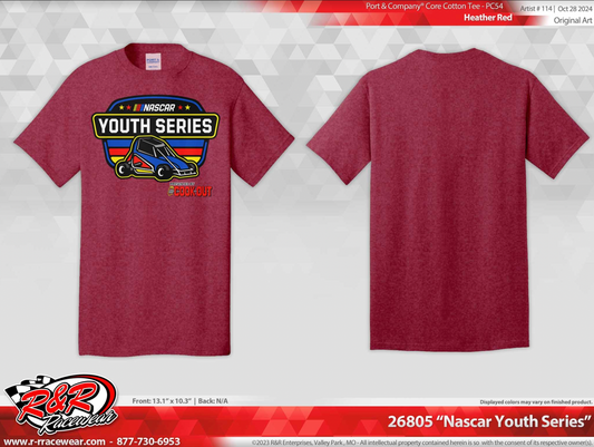 NASCAR Youth Shield - Heather Red T-Shirt