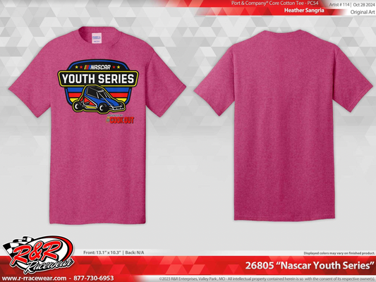 NASCAR Youth Shield - Heather Sangria T-Shirt