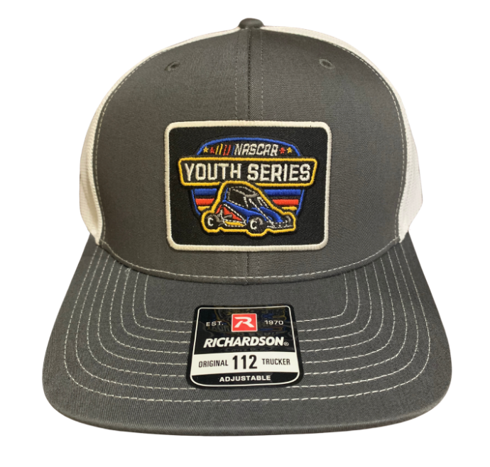 NASCAR Youth Patch Hat - Gray/White